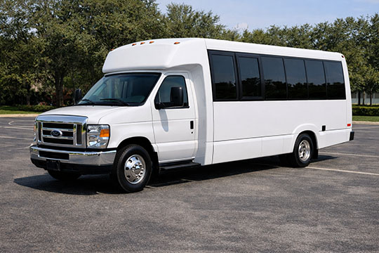 18-passenger minibus available for charter in Austin, TX